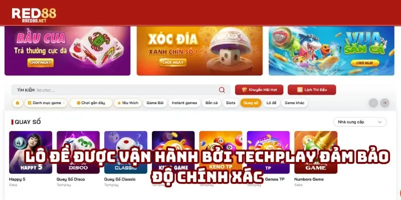 Lô đề được vận hành bởi Techplay đảm bảo độ chính xác Lô đề được vận hành bởi Techplay đảm bảo độ chính xác